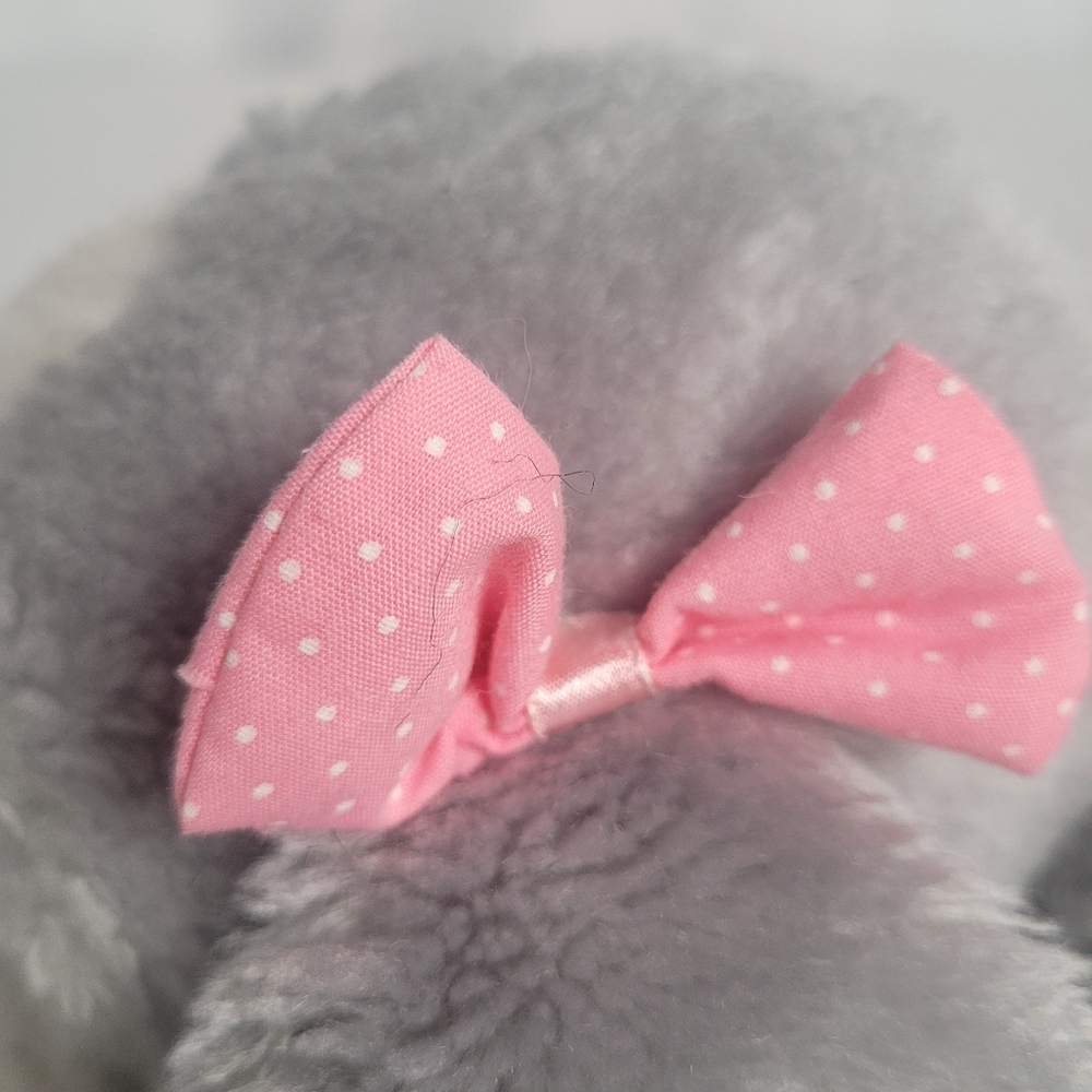 Vintage Applause Playful Puppy W/ Pink Bows Plush Stuffed Animal Toy 9" - Picture 3 of 11